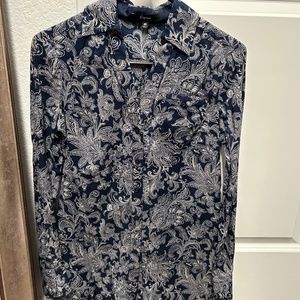 Long sleeve flowers shirt